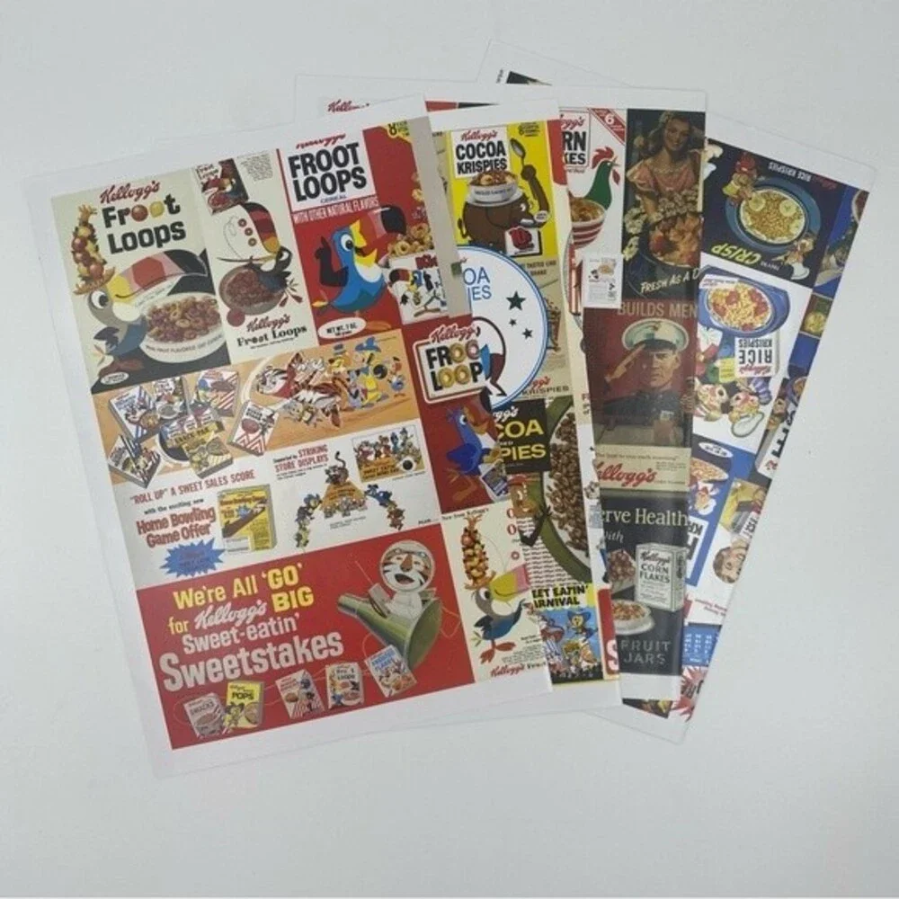 NIB NWT Spin‎ Master Kellogg's 4 Puzzles with posters